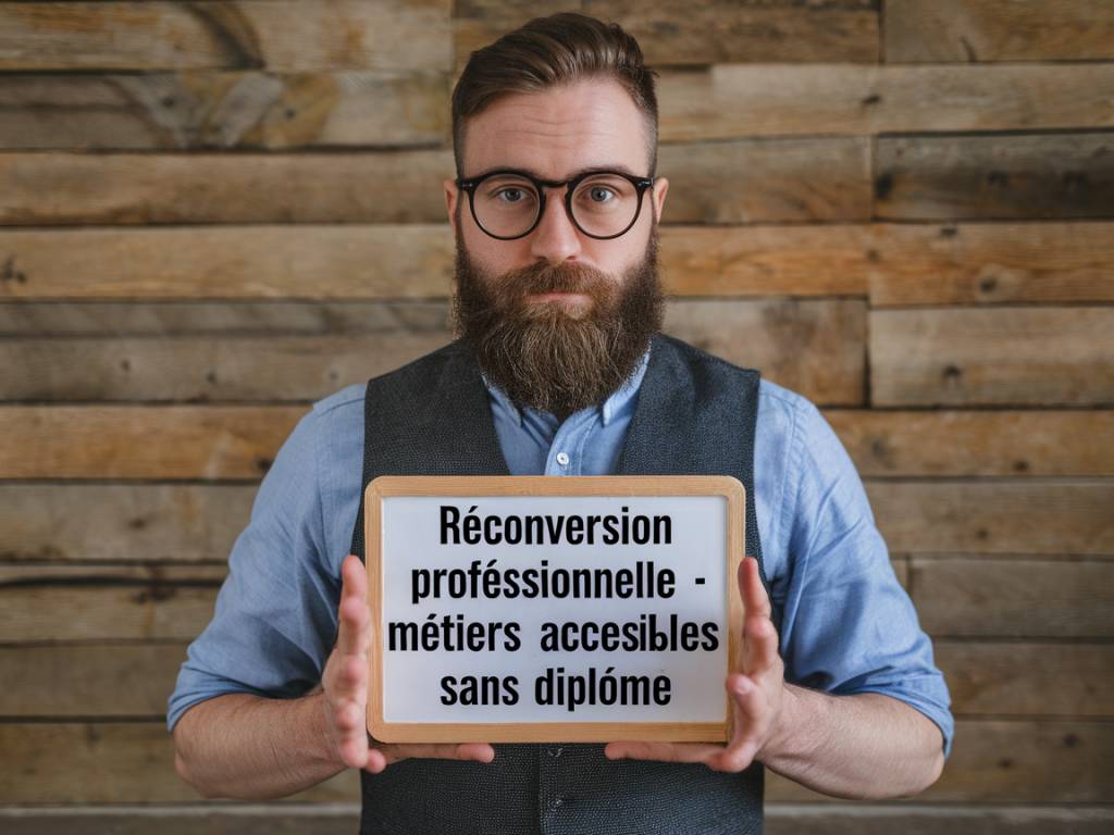 Reconversion professionnelle : métiers accessibles sans diplôme
